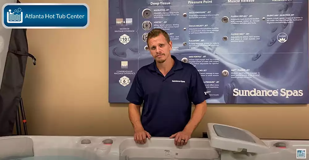 Video Gallery - Atlanta Hot Tub Center sundance 880 demo - Atlanta Hot Tub Center